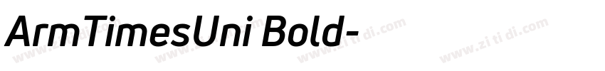 ArmTimesUni Bold字体转换